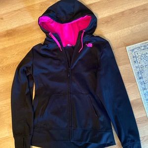 North face zip sweatshirt size large